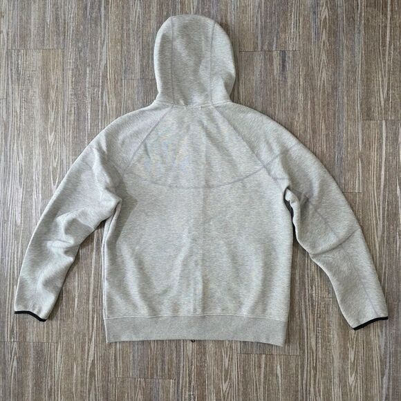 Nike Tech Fleece Windrunner Hooded Jacket Men's XL Heather Grey Black Pockets LE - Picture 12 of 16